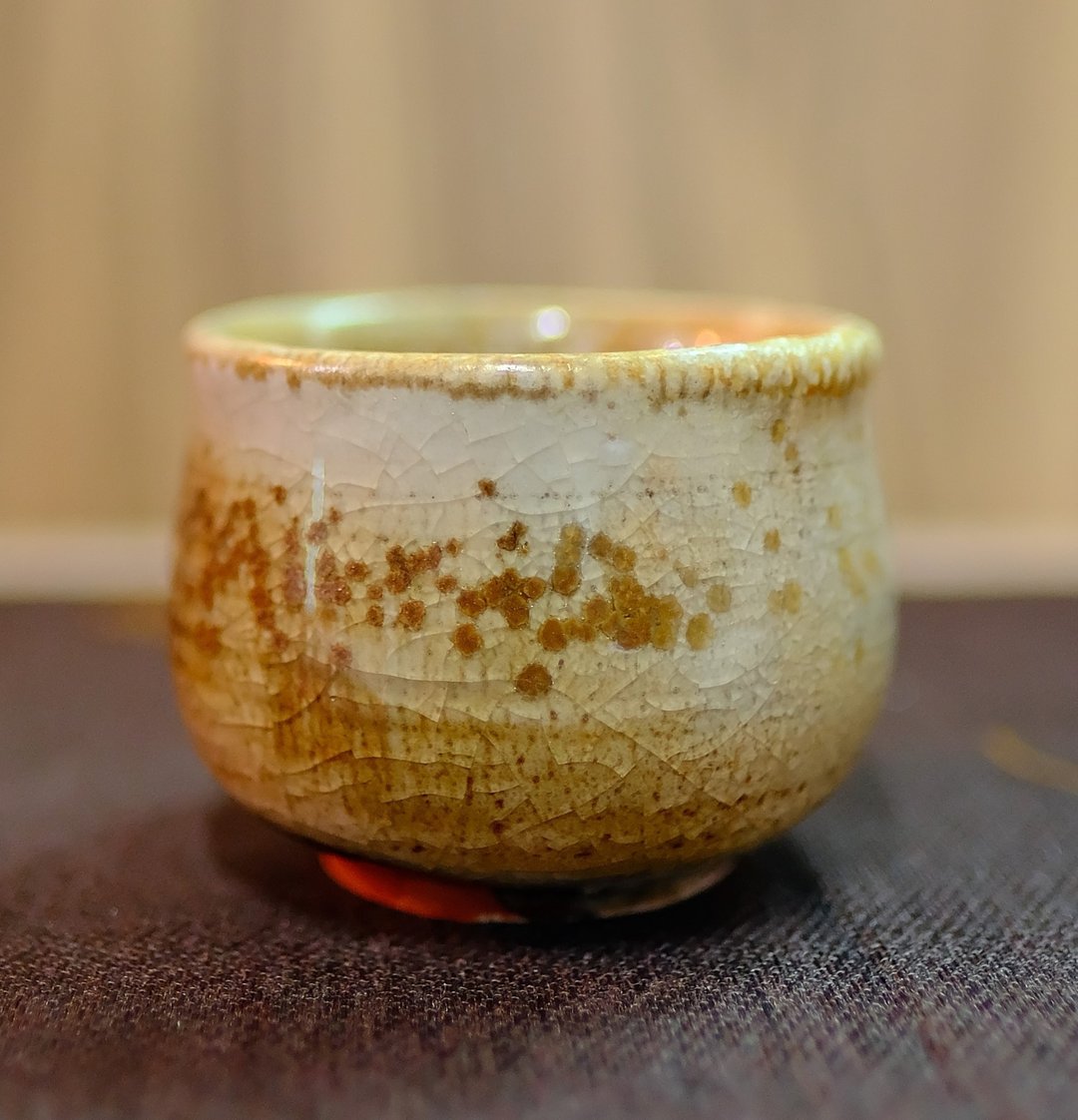 柴烧茶杯 - 落灰志野茶杯 - 陶艺 - 陶 