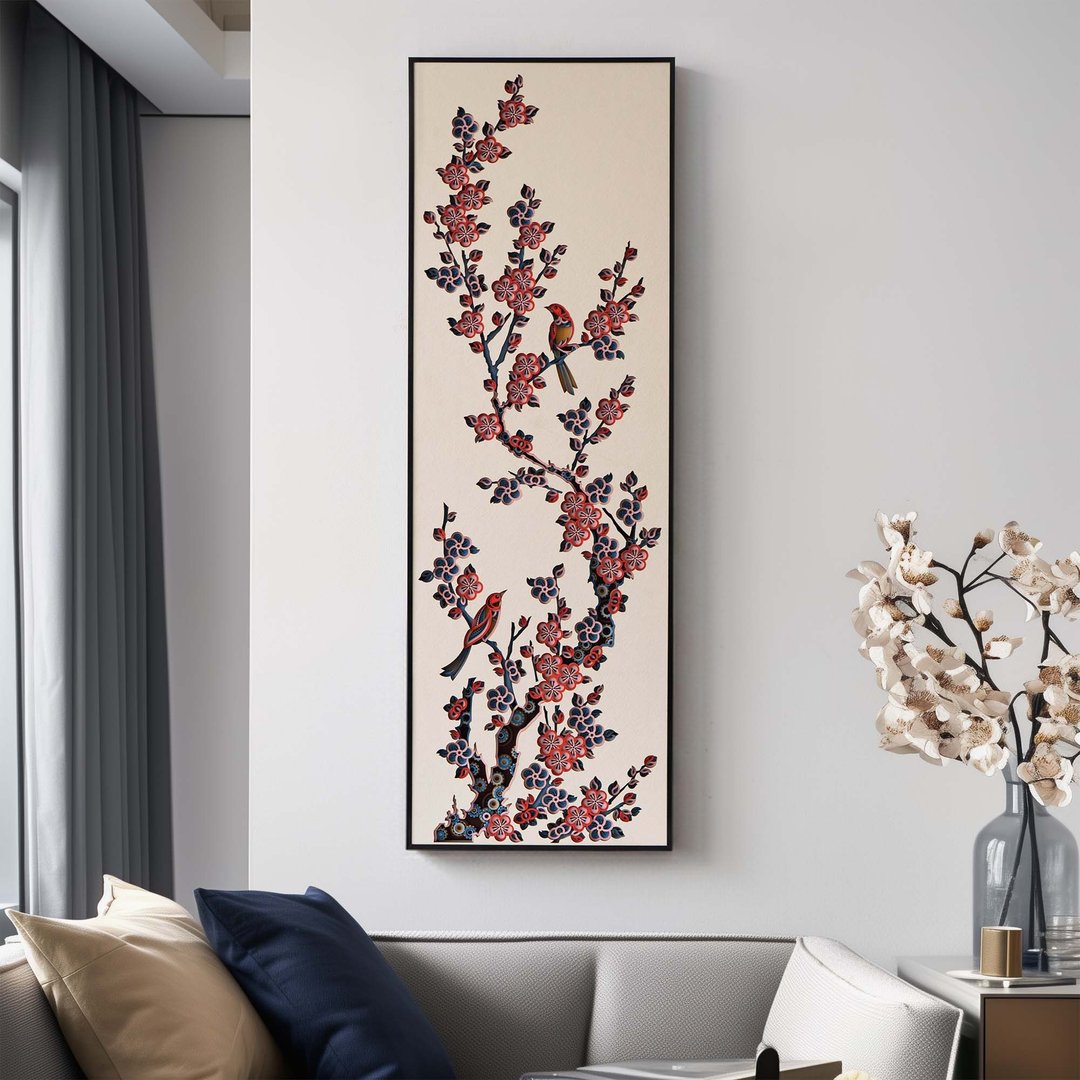 喜上梅梢|新中式禅意创意茶室背景墙装饰客厅壁画3d立体 - 海报/装饰画/版画 - 木头 