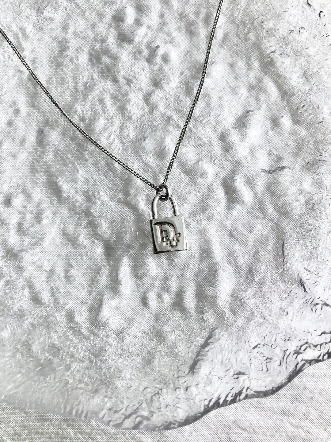 【 日本直送 名牌中古包 】Christian Dior 迪奥 项链 银色 锁头 vintage 古董 hs3e4b - 项链 - 其他材质 银色