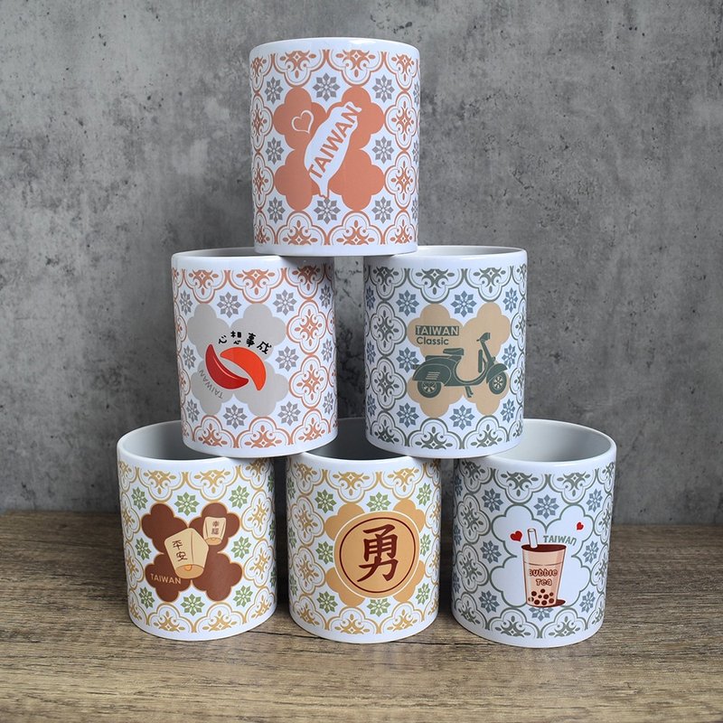 【桐鹿】海棠台湾 马克杯 - 咖啡杯/马克杯 - 瓷 红色