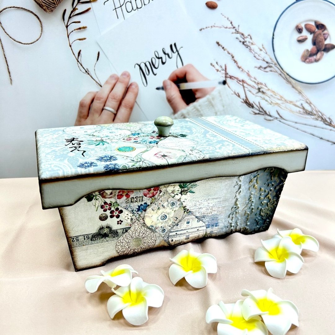 【手工制作】典雅现代风 – 双格设计糖果盒 过年糖果盒 迎喜气 - 收纳用品 - 木头 