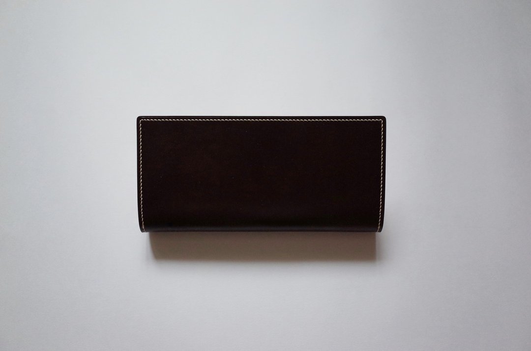 Long Purse / Wallet - English Bridle Leather - Burgundy 经典长夹 深酒红 - 英国马缰革 - 皮夹/钱包 - 真皮 红色