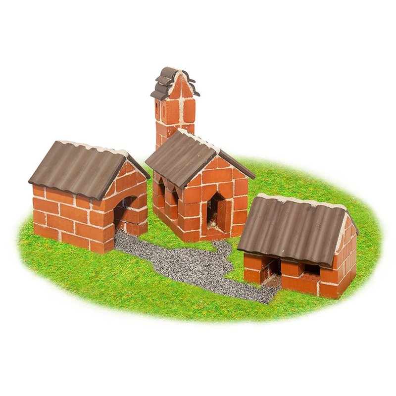 【德国teifoc】DIY益智砖块建筑玩具 德国村庄 - TEI4310 - 零件/散装材料/工具 - 其他材质 红色