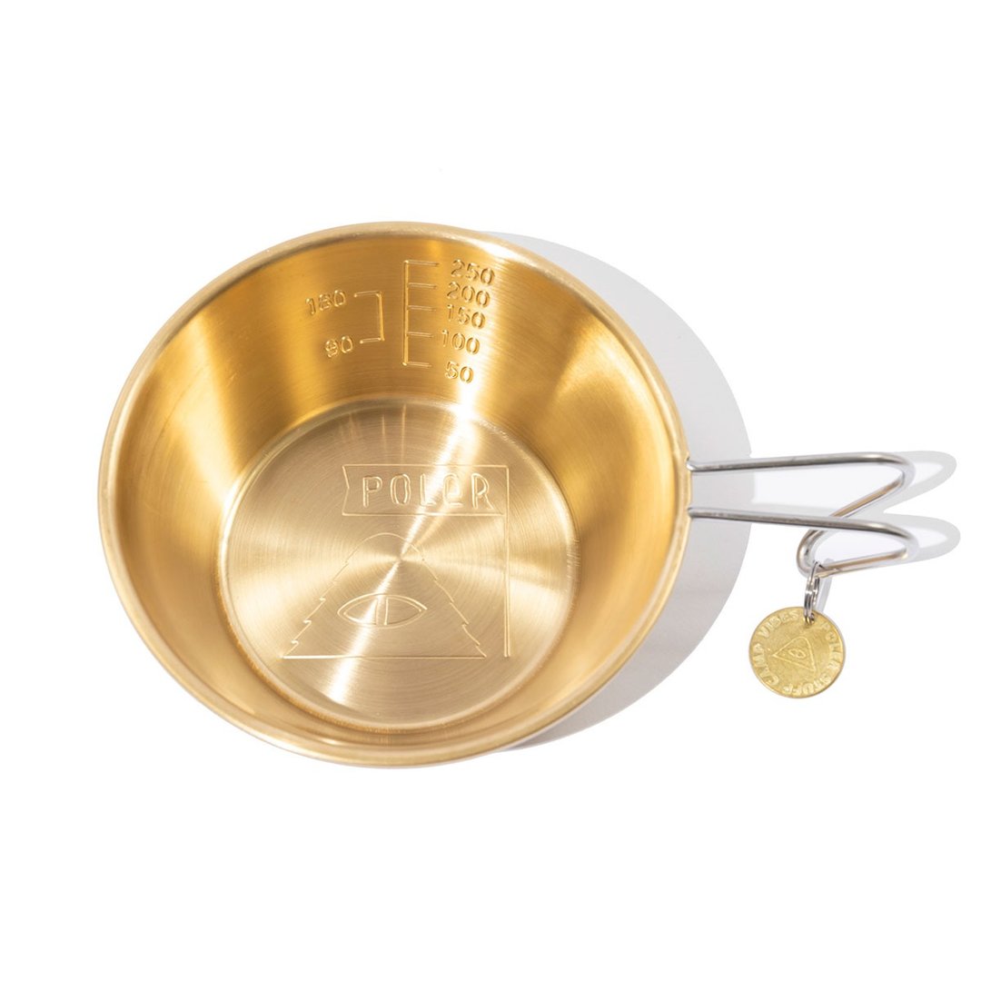 日本限定 POLER BRASS SIERRA CUP 黄铜谢拉杯 (300ml) - 露营用品 - 聚酯纤维 金色