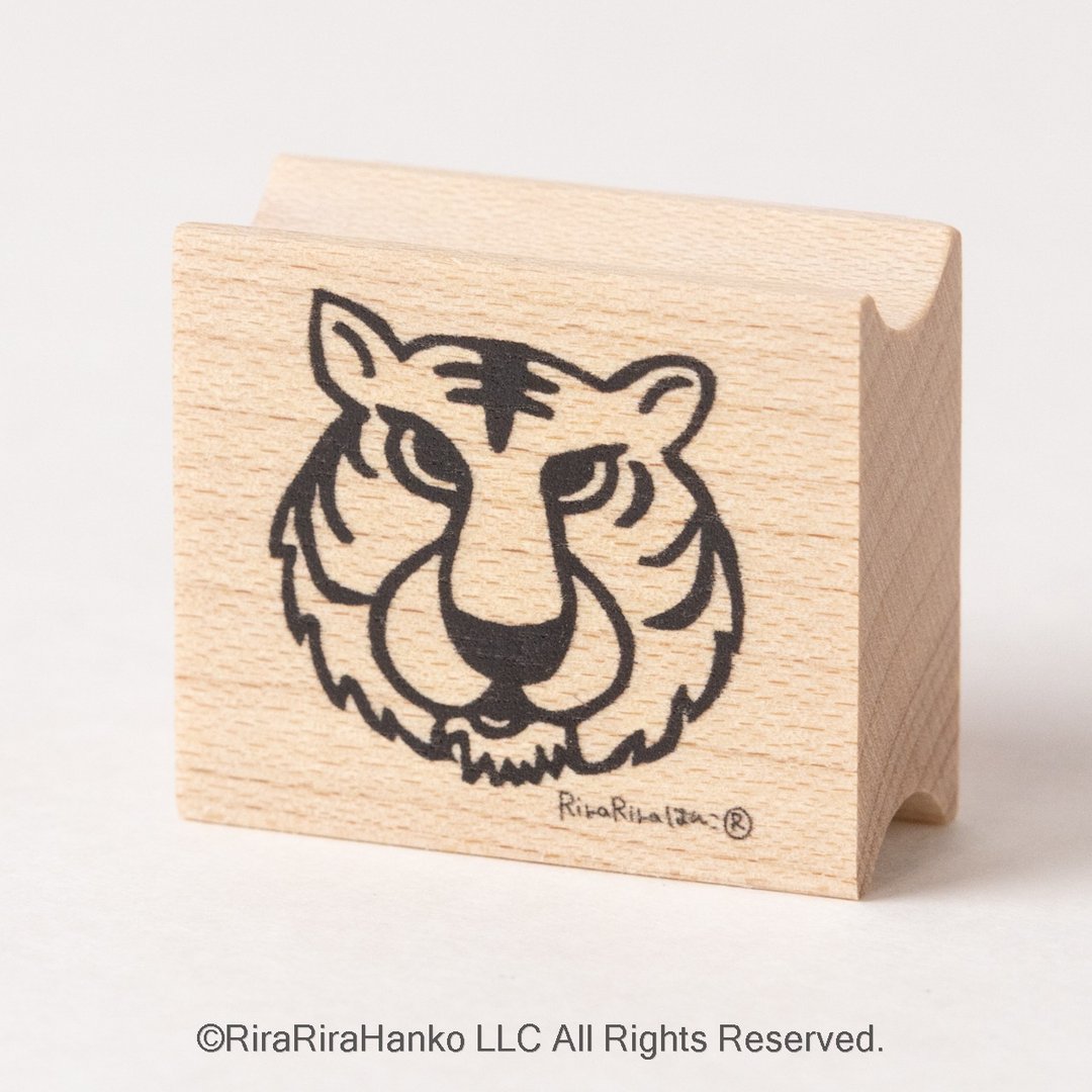 Tiger先生*橡皮章*26mm x 30mm*R605 - 印章/印台 - 木头 