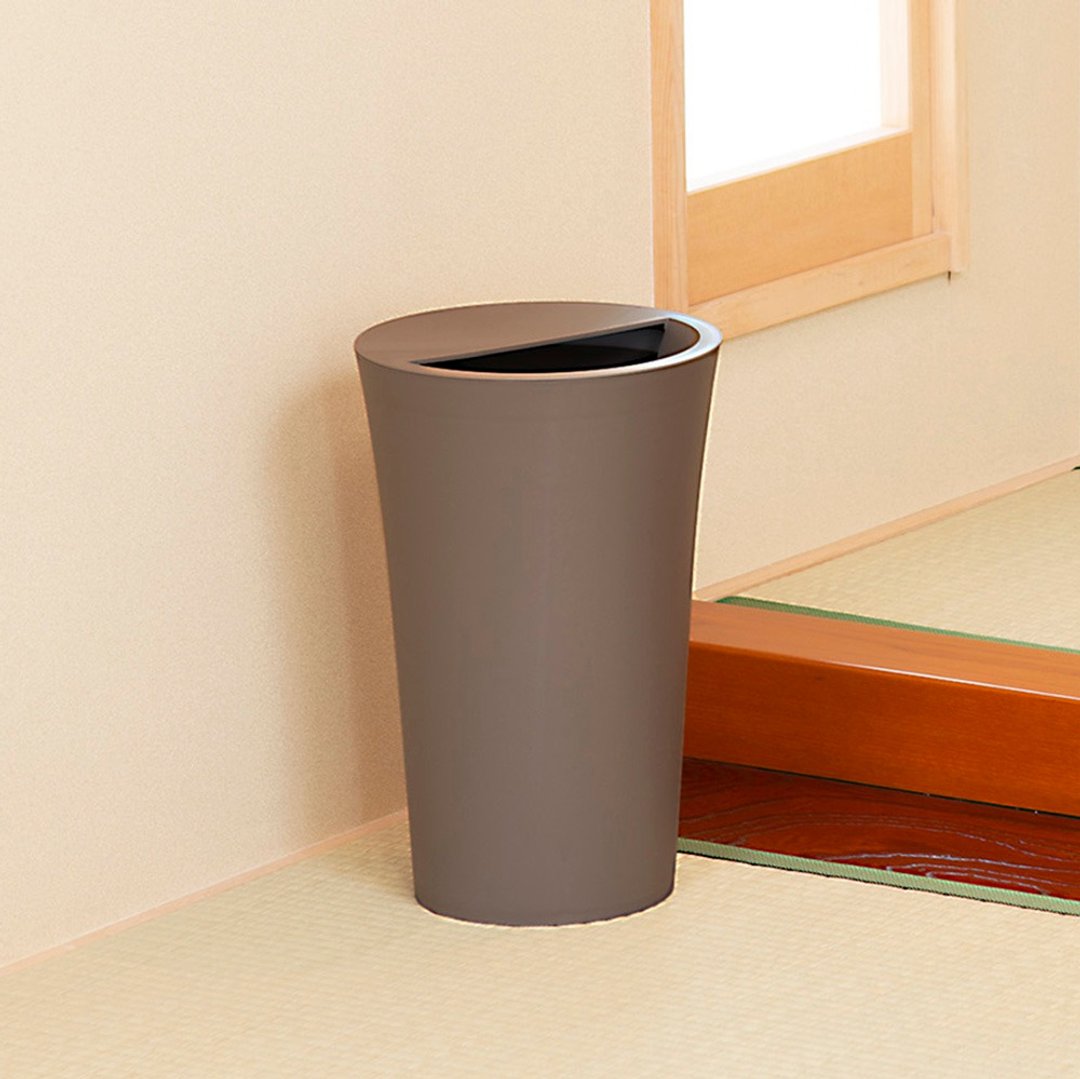 日本TONBO UNEED系列圆形半开垃圾桶12L - 垃圾桶 - 塑料 