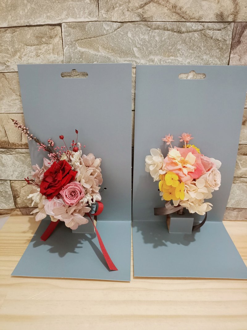 永生花胸花 新郎胸花/主婚人胸花/伴郎胸花/伴娘胸花 - 干燥花/捧花 - 植物．花 