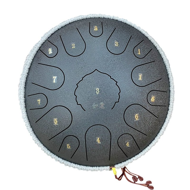 台湾品牌-如意空灵鼓-14寸15音-黑色 - 吉他/乐器 - 其他金属 黑色