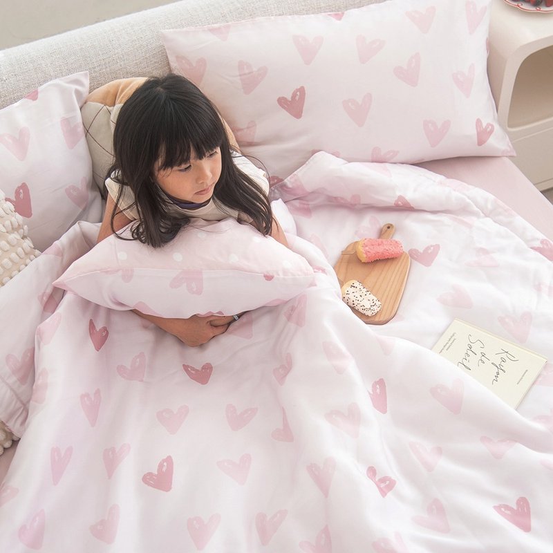 DR8010 Heartfelt 300织天丝莱赛尔/床包枕套组/床包两用被套组 - 寝具 - 环保材料 