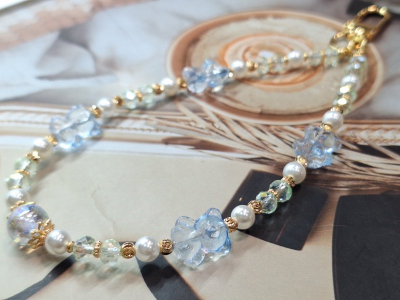 奥地利水晶/琉璃手机链 - 钥匙链/钥匙包 - 半宝石 