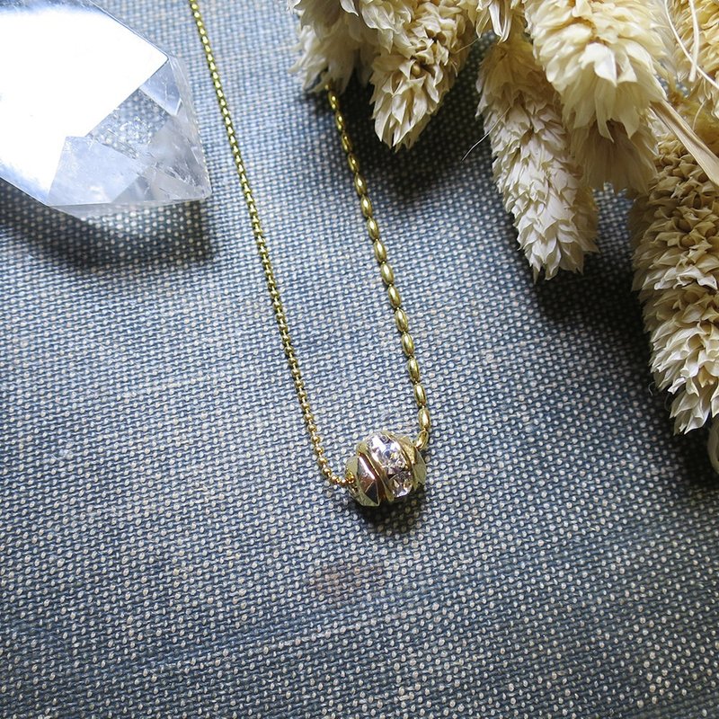 VIIART。矿山。锆石钛钢镀金项链 锁骨链 - 项链 - 其他金属 金色