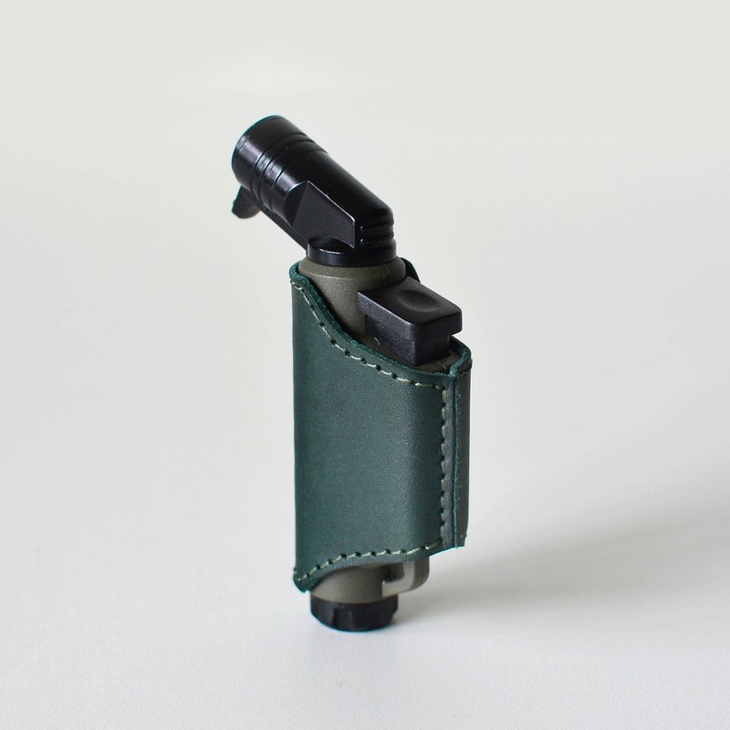 【山野中的火金姑】SOTO L型填充式掌中点火器皮套 ST-486 牛皮 - 露营用品 - 真皮 绿色