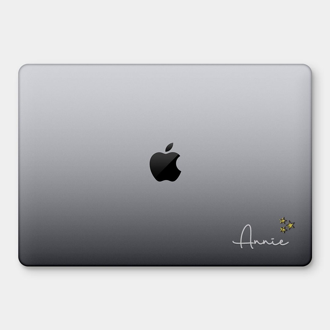 【文字可定制】小元素 英文名 MacBook 超轻薄防刮保护壳 PU016 - 平板/电脑保护壳 - 塑料 透明