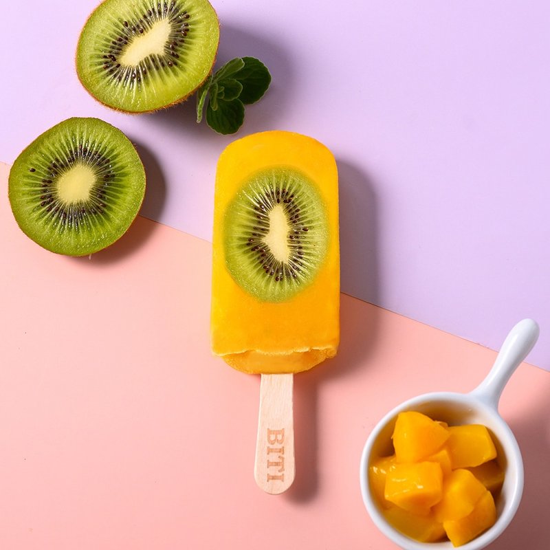 爱文芒果 (8入) 芒果 奇异果切片 爱文芒果 果泥 鲜果 水果 冰棒 - 冰淇淋/冰棒 - 其他材质 