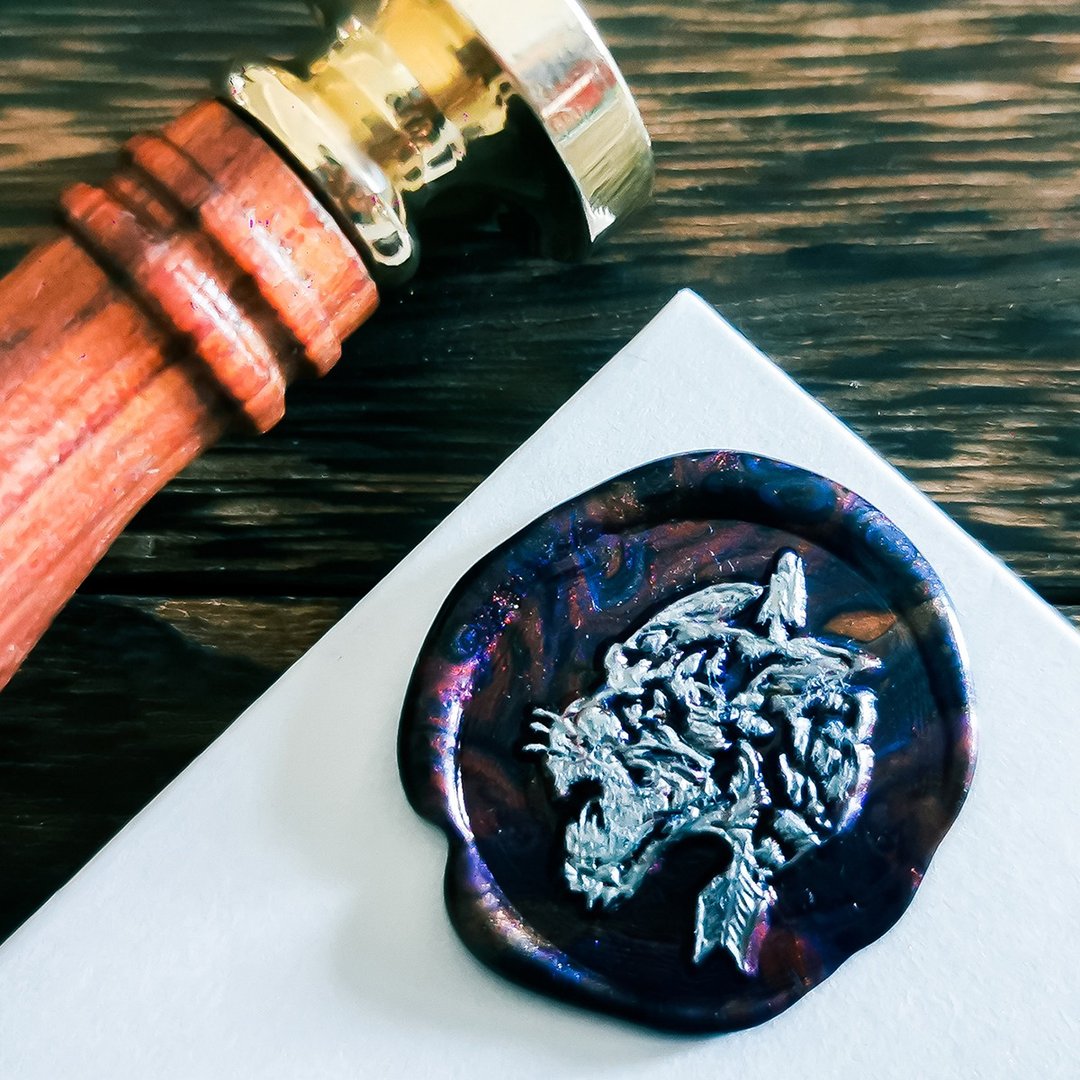 復古火漆印章-狩獵 封蠟印章頭 手帳印章 火漆章頭 - 印章/印台 - 其他金属 