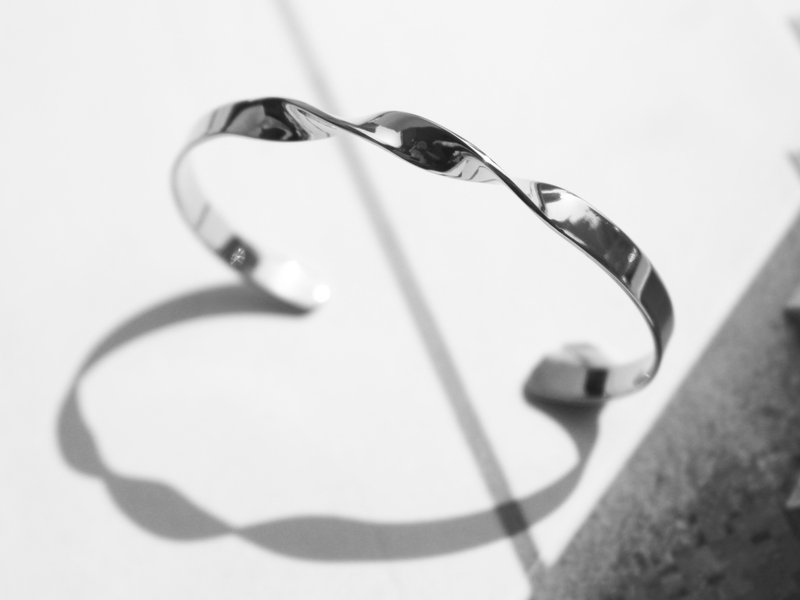 扭纹手镯 | 白金 - 手链/手环 - 其他金属 银色