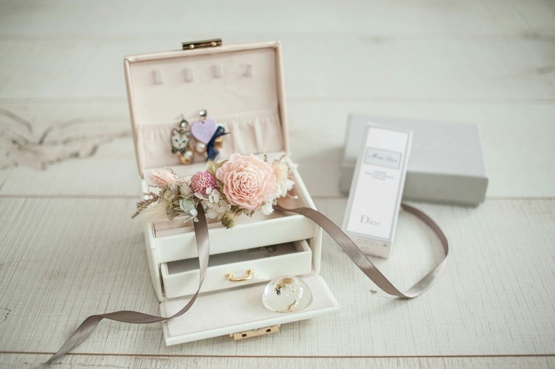 花嫁系列 手腕花 新娘外拍/送客造型/伴娘手腕花 - 手链/手环 - 植物．花 粉红色