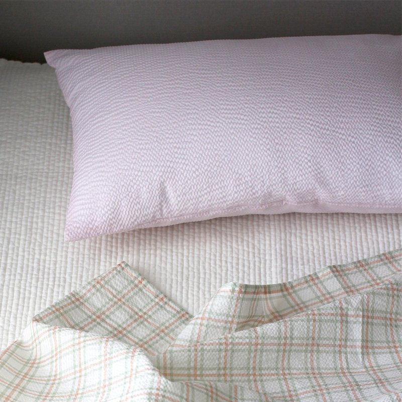 韩国制造夏季棉质枕头套 60x40cm，柔和色彩凉爽夏季枕头 - 枕头/抱枕 - 棉．麻 多色