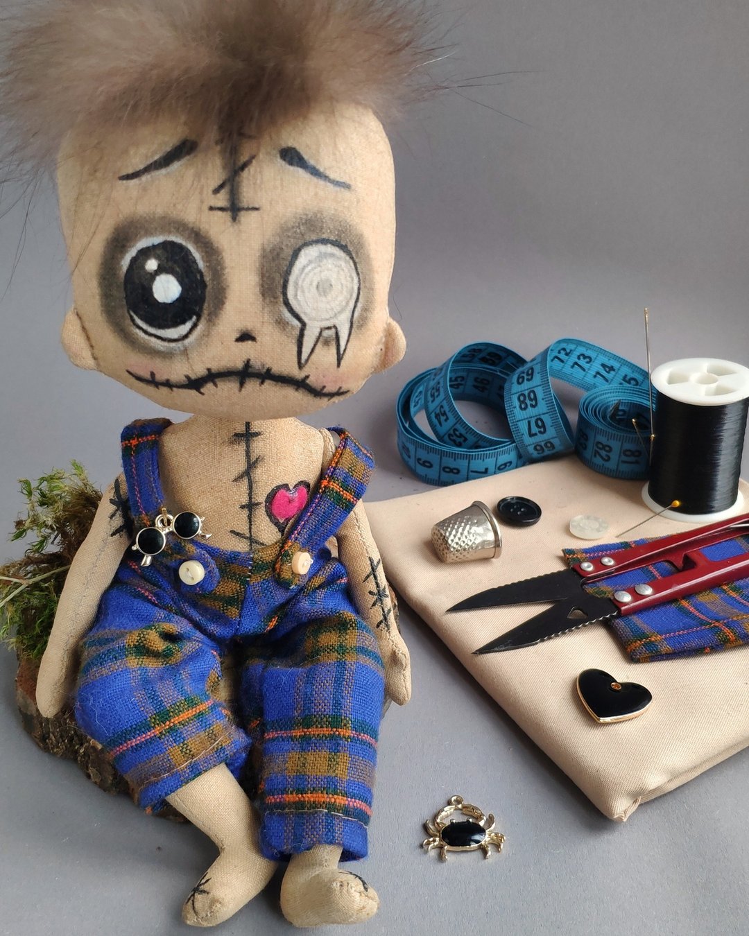 Voodoo Doll Handmade - 玩偶/公仔 - 棉 金色