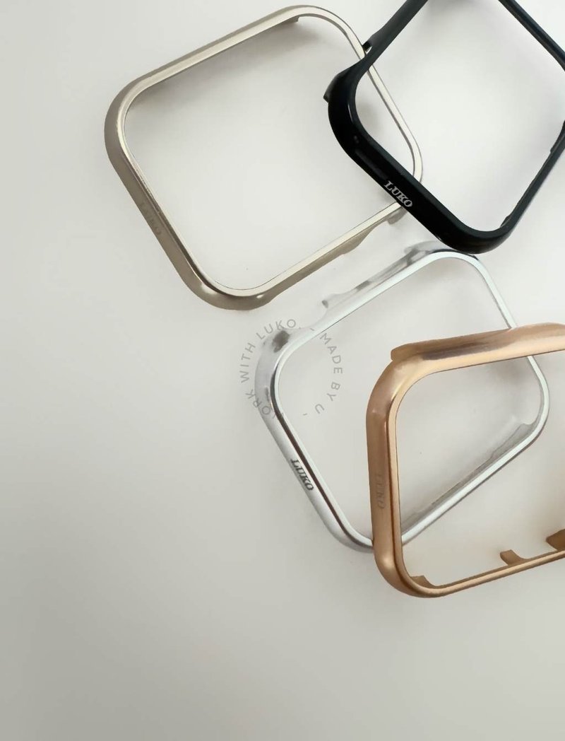 Apple Watch Case | 微光感圆弧铝合金半包防摔硬壳 - 表带 - 铝合金 