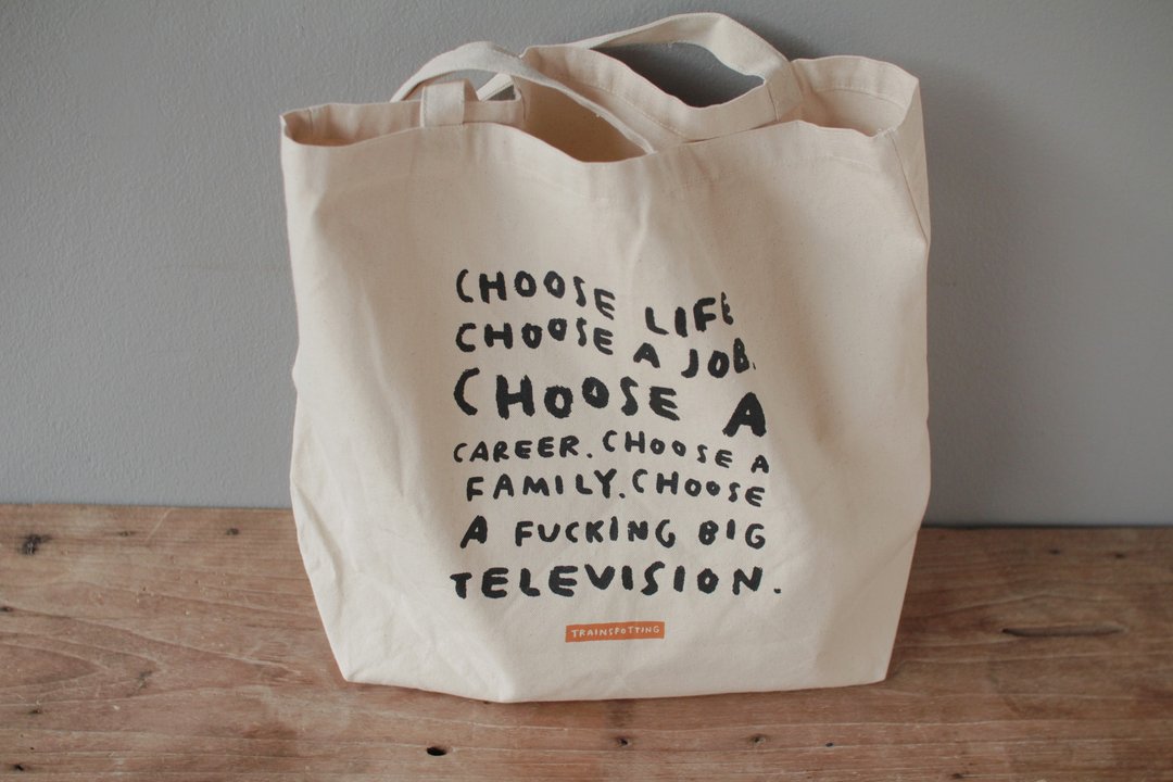 Trainspotting Canvas Tote Bag - 其他 - 棉 卡其色