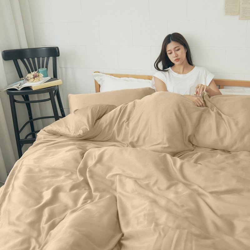 60支100%天丝TM素色床包 被套 两用被 特大两用被/台湾制/6ST30 - 寝具 - 其他材质 多色