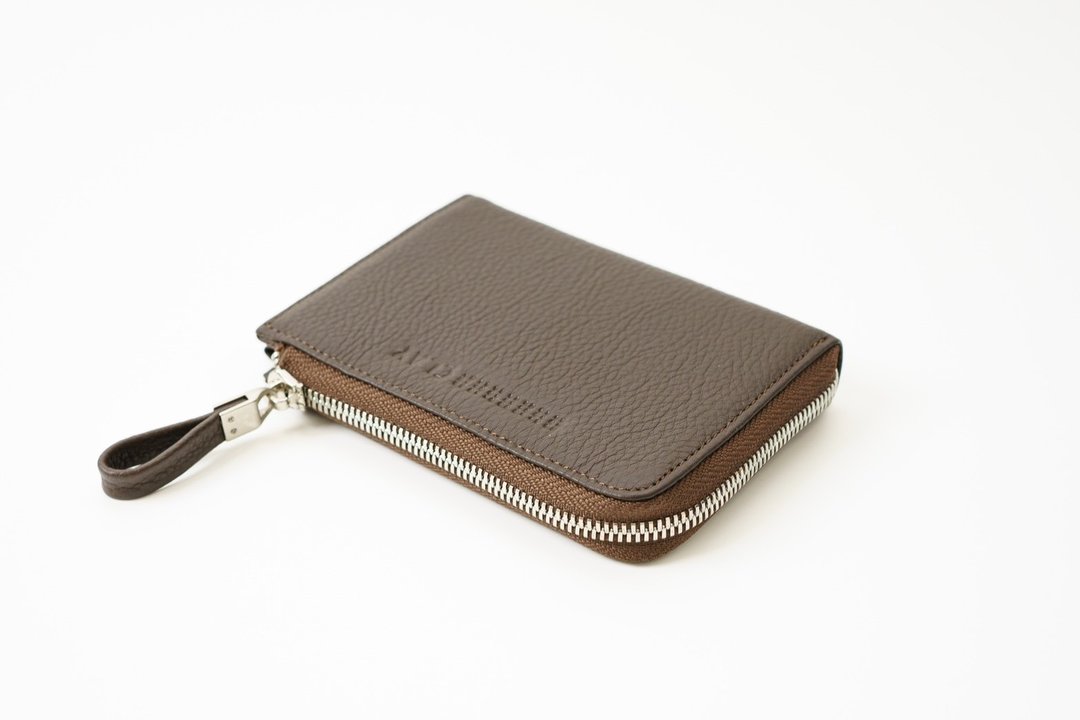 Man Wallet - 皮夹/钱包 - 真皮 咖啡色