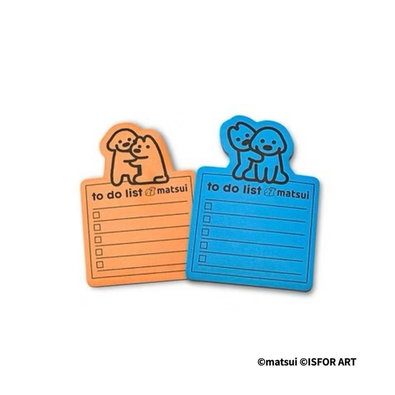 matusi DOGS 便条纸 蓝 黄 两款 - 便条纸/标签贴 - 尼龙 白色