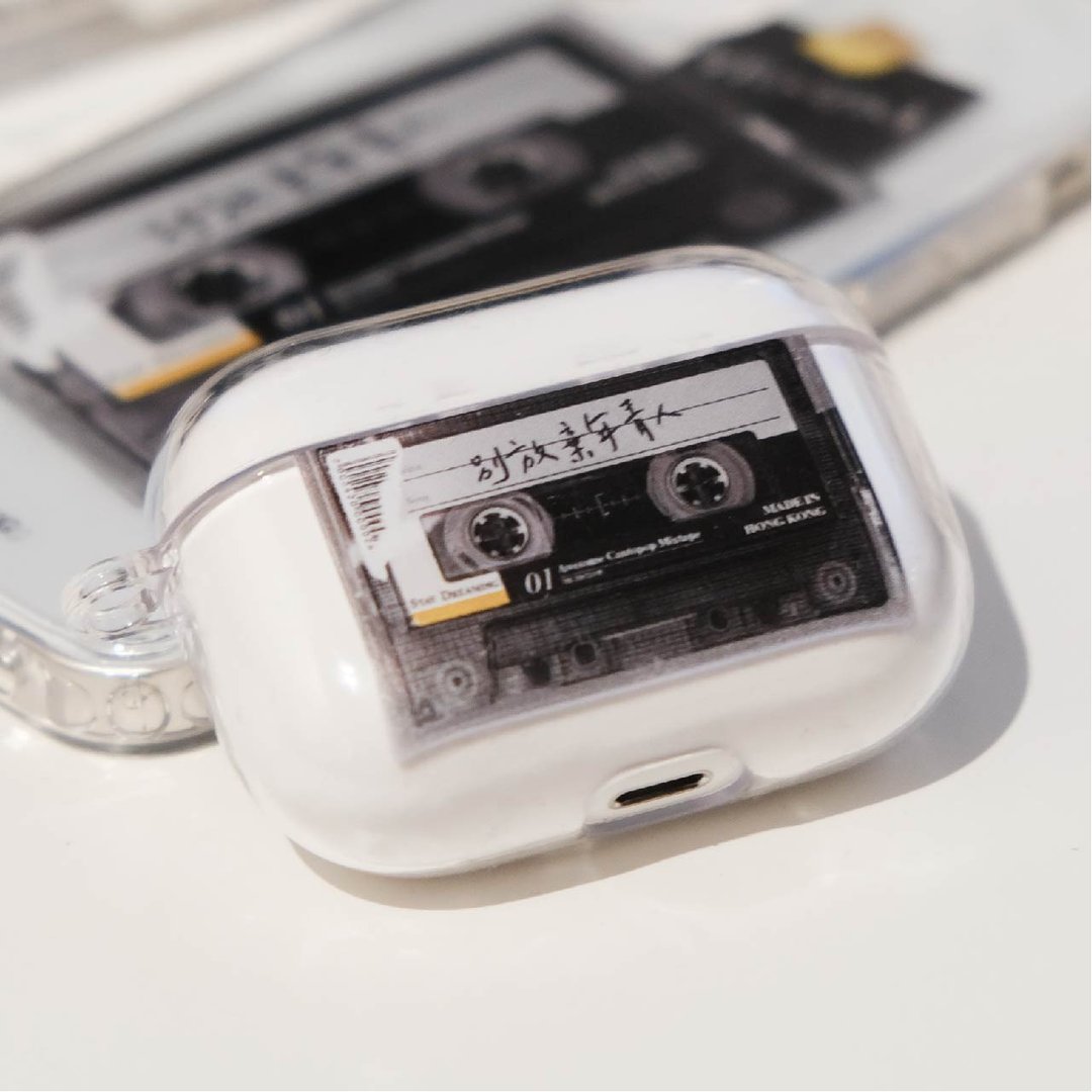 香港品牌 Classic 卡式 透明 AirPods Case - 耳机收纳 - 塑料 