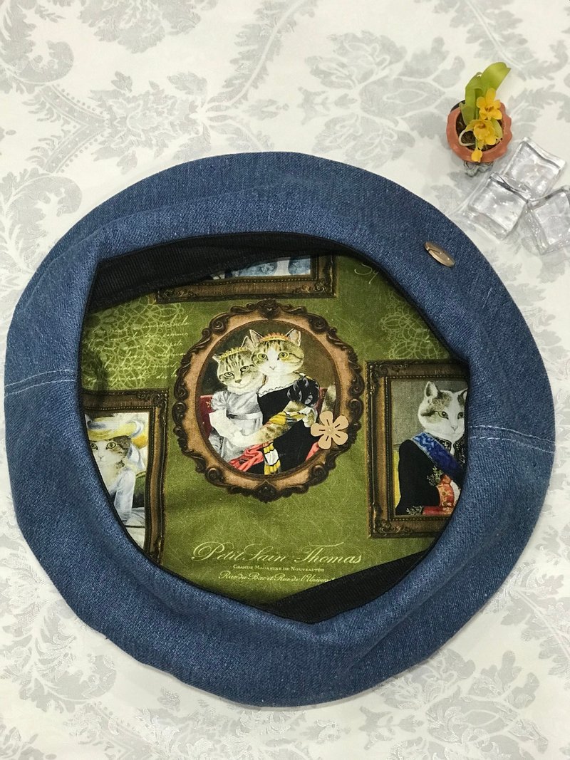 原创设计帽子新款秋冬帽子 - 帽子 - 棉．麻 蓝色