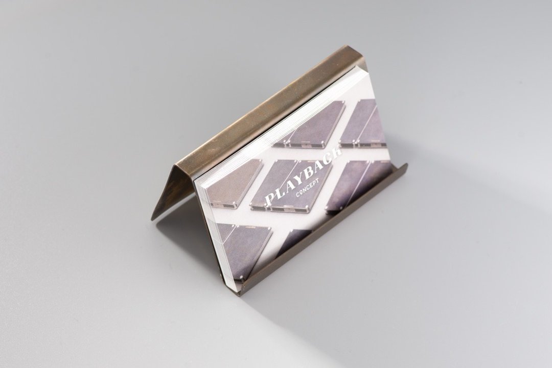 Card Stand 桌上黄铜名片座 - 名片架/名片座 - 铜/黄铜 金色