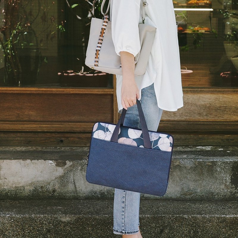 笔电包II | 笔电 手提包 - 电脑包 - 棉．麻 