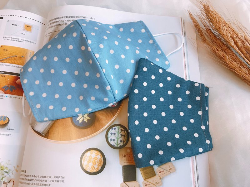 布口罩/口罩套/口罩布套-可清洗-大人版-点点款 - 口罩 - 棉．麻 多色