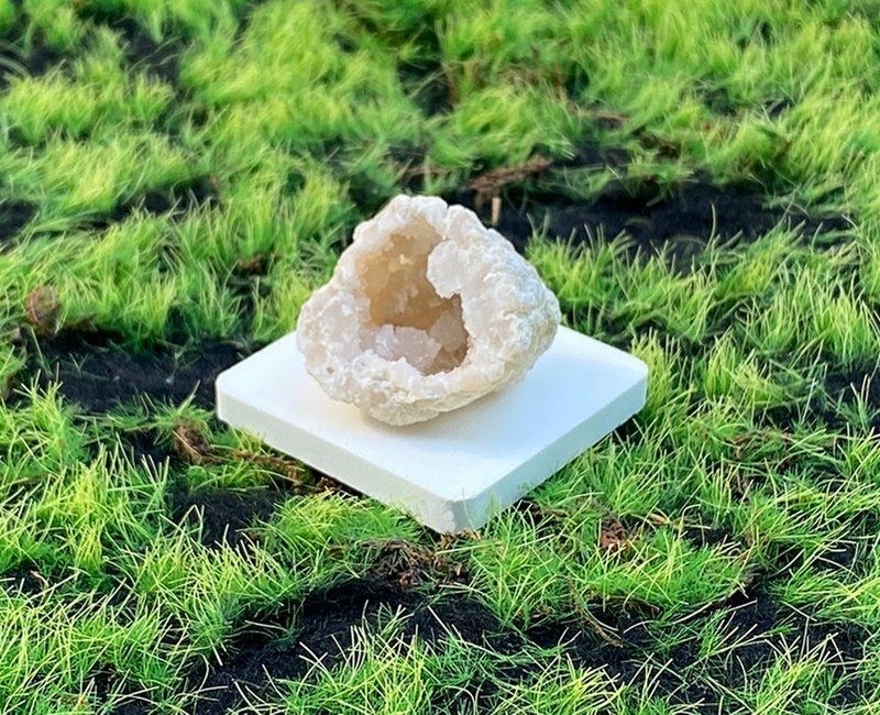 可爱贝壳造型玛瑙白晶洞 招财 开运 聚财 快速出货 办公室 风水 - 摆饰 - 水晶 多色