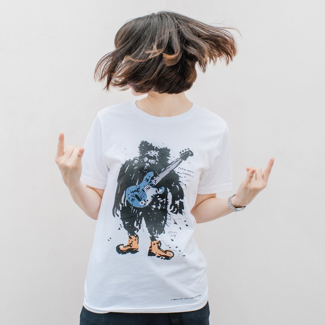 MEEBASS, Changeable color t-shirt by LOLAY (White) - 男装上衣/T 恤 - 棉 白色