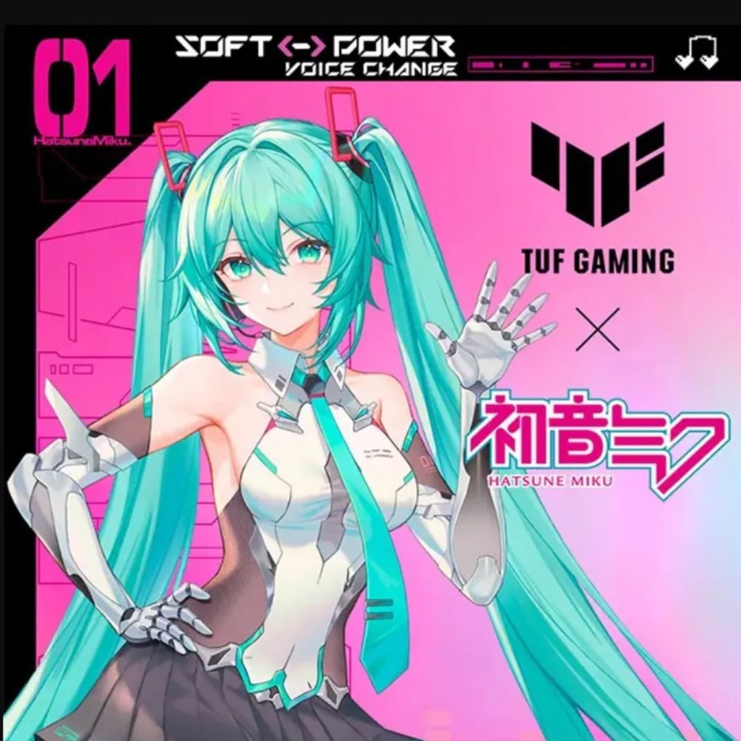 ASUS 华硕 TUF Gaming H1 Gen II Hatsune Miku Edition 电竞耳机 - 耳机 - 塑料 多色
