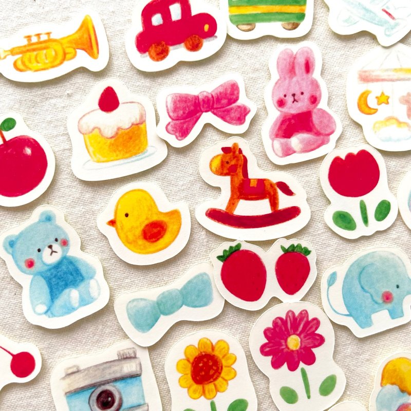 宝宝回忆随机贴纸组 (附明信片) - 贴纸 - 纸 多色