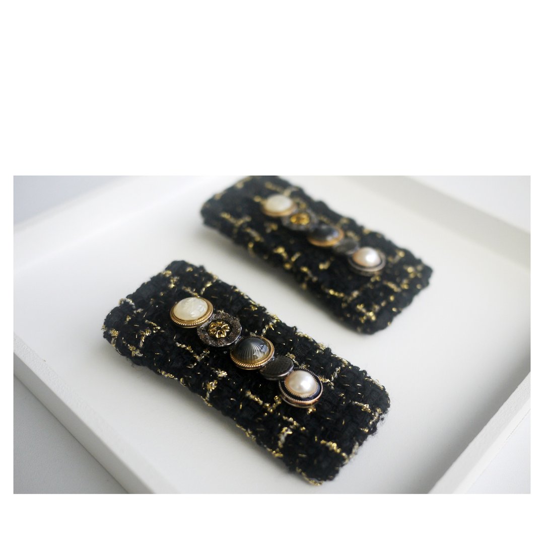 黑色毛发夹 | 鸭嘴夹 | hair clip - 发饰 - 其他材质 黑色