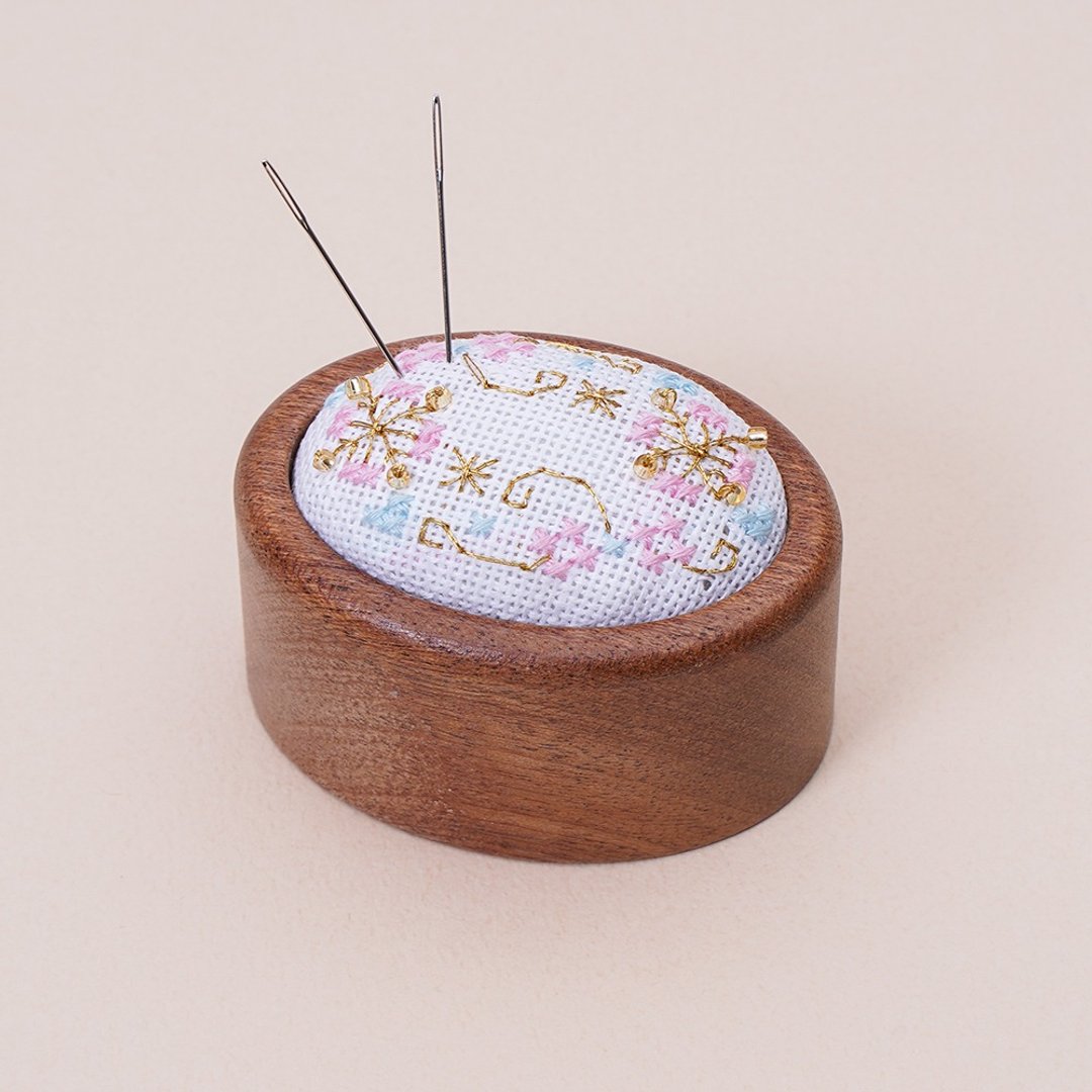【典雅针插】十字绣工具 手作材料包 | Xiu Crafts - 收纳用品 - 木头 多色
