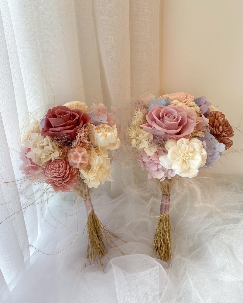 永生花 / 分束捧花 分享捧花 / 新娘捧花 - 干燥花/捧花 - 植物．花 