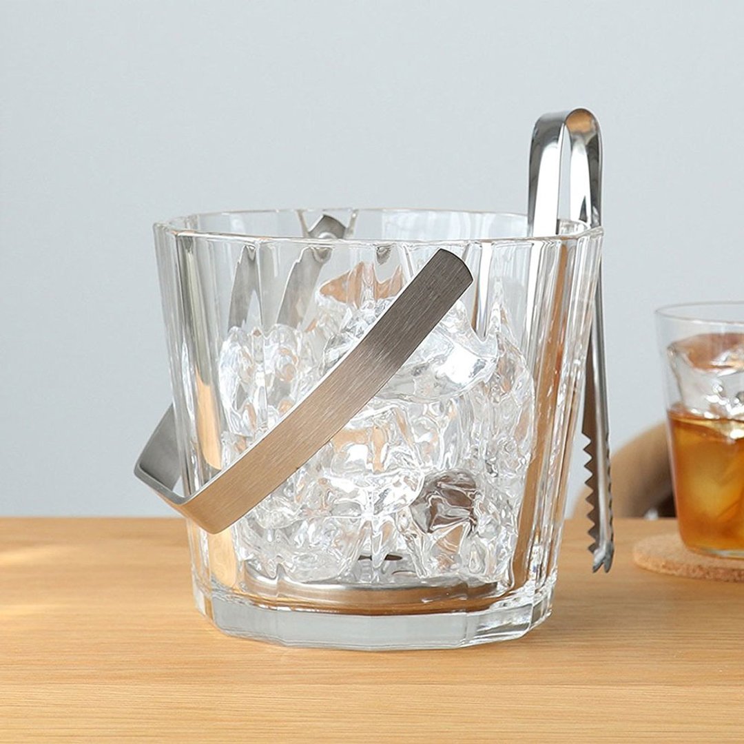 日本ADERIA 八角型玻璃冰桶 900ml - 厨房用具 - 玻璃 透明