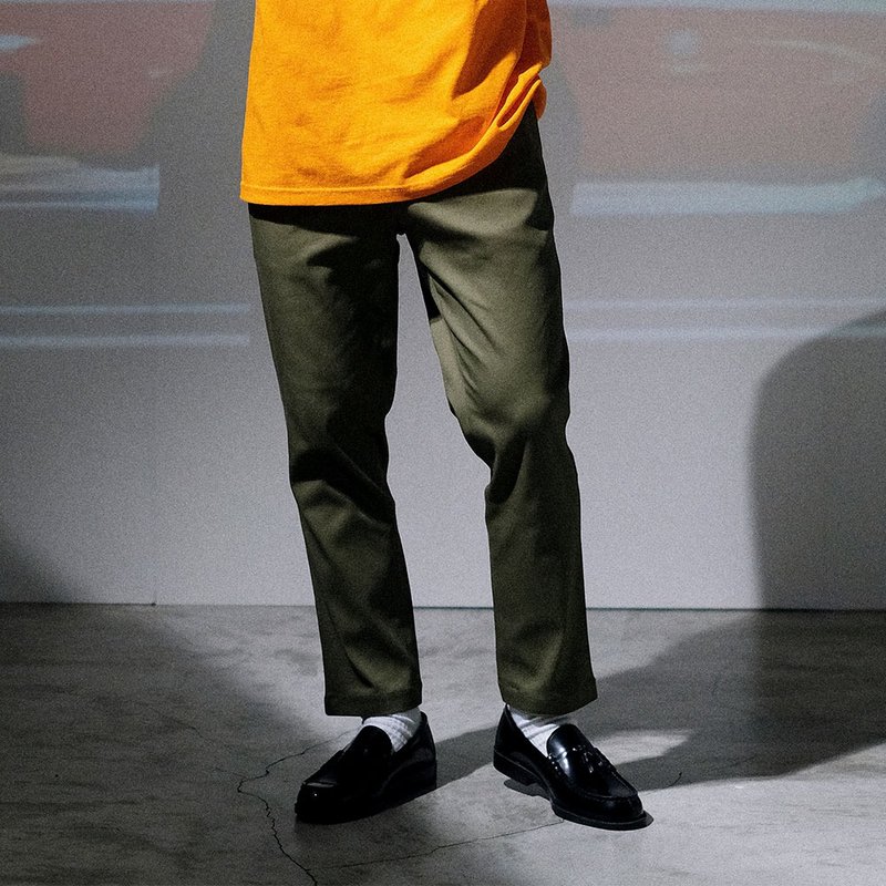 1616 LOKA 吸湿排汗修身长裤 (黑/军绿) - 男士长裤 - 棉．麻 多色