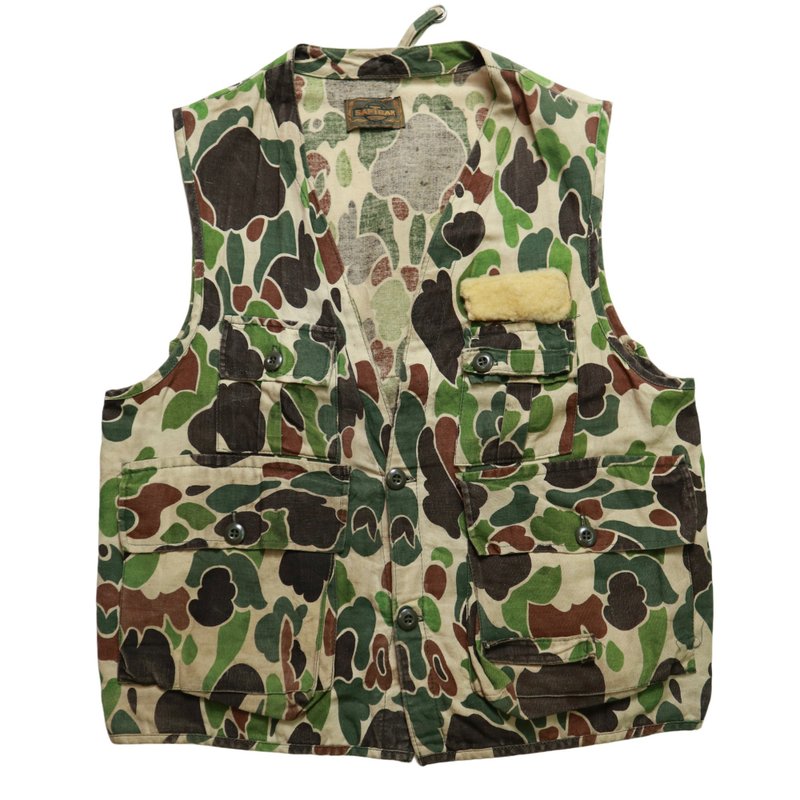 70s SAFTBAK Camo Hunting Vest 迷彩狩猎背心 - 男装背心 - 其他材质 绿色