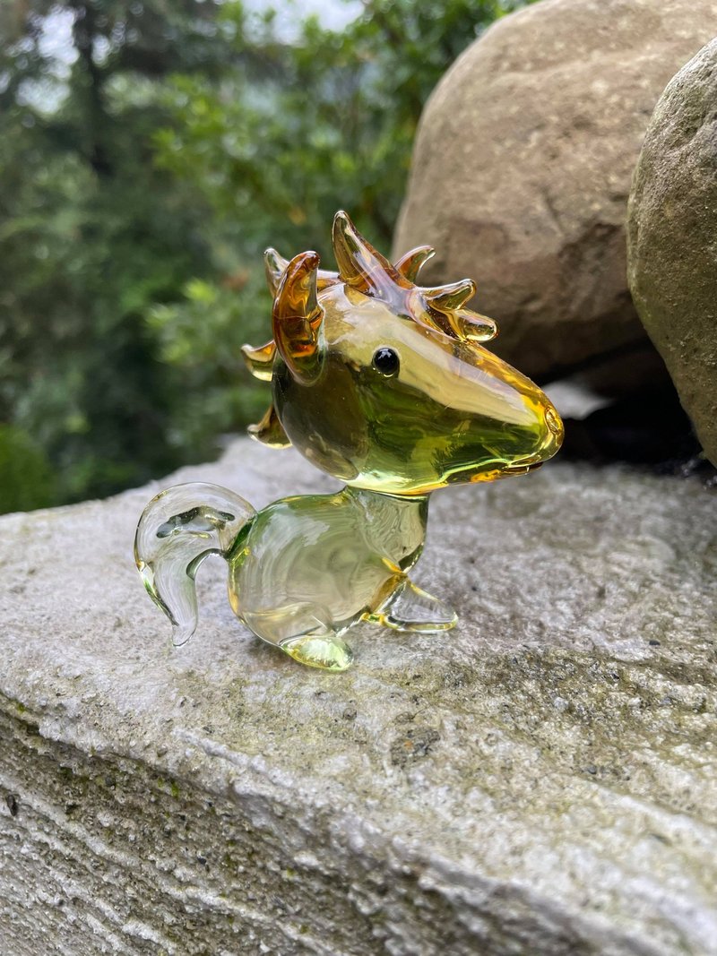 水晶玻璃 Q版生肖 马 - 摆饰 - 玻璃 