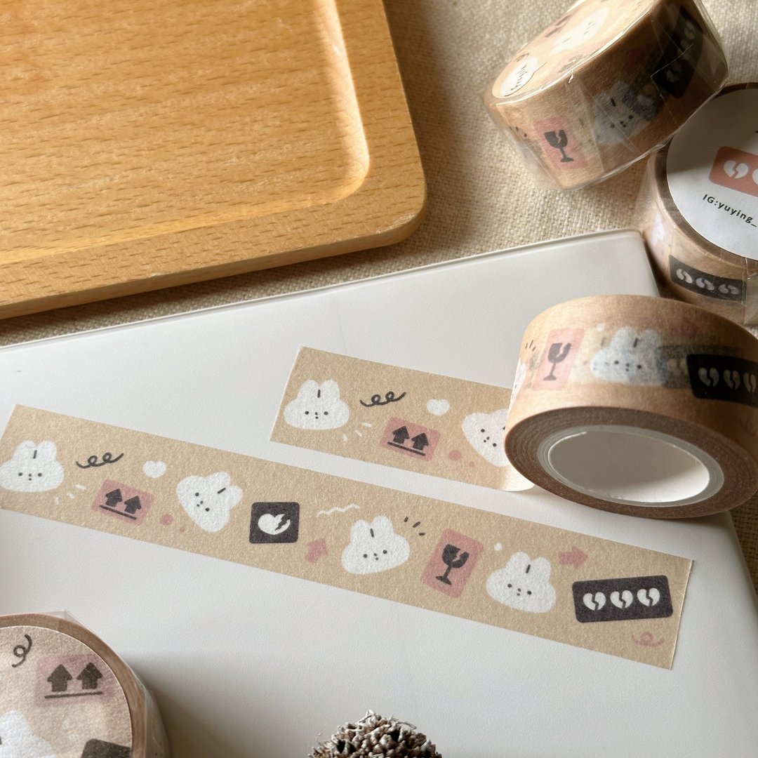 易碎物品 纸胶带 - 纸胶带 - 纸 卡其色
