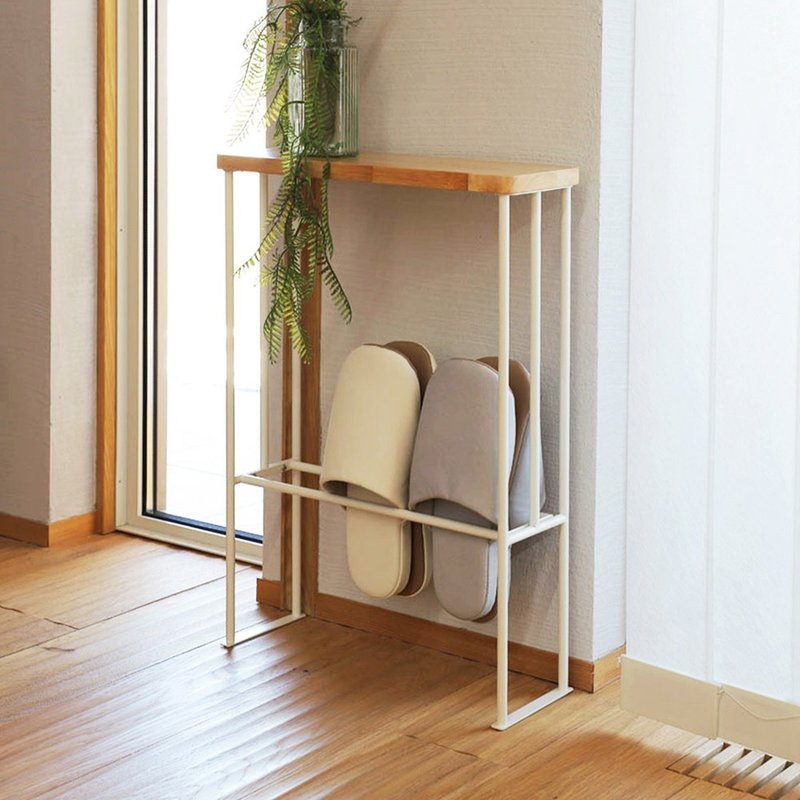 日本COLLEND HAK 实木钢制玄关桌/墙边置物桌-DIY - 餐桌/书桌 - 其他金属 咖啡色