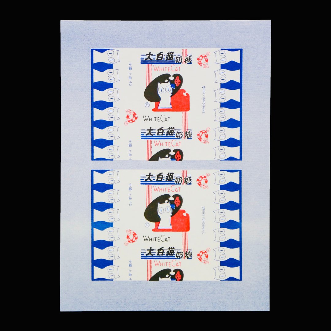 大白喵 猫猫 Riso 印刷 Poster 原创独立海报 - 其他 - 纸 多色