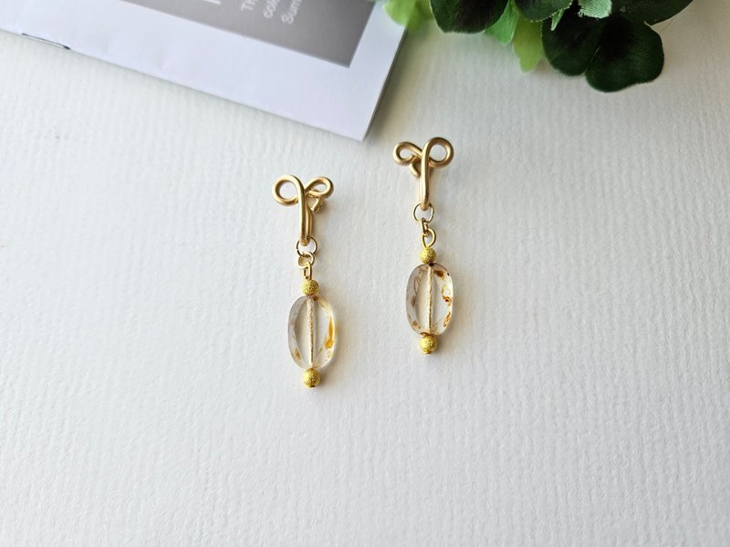 【梦回】透明~无痛耳夹、夹式耳环、耳钩 - 耳环/耳夹 - 其他材质 白色