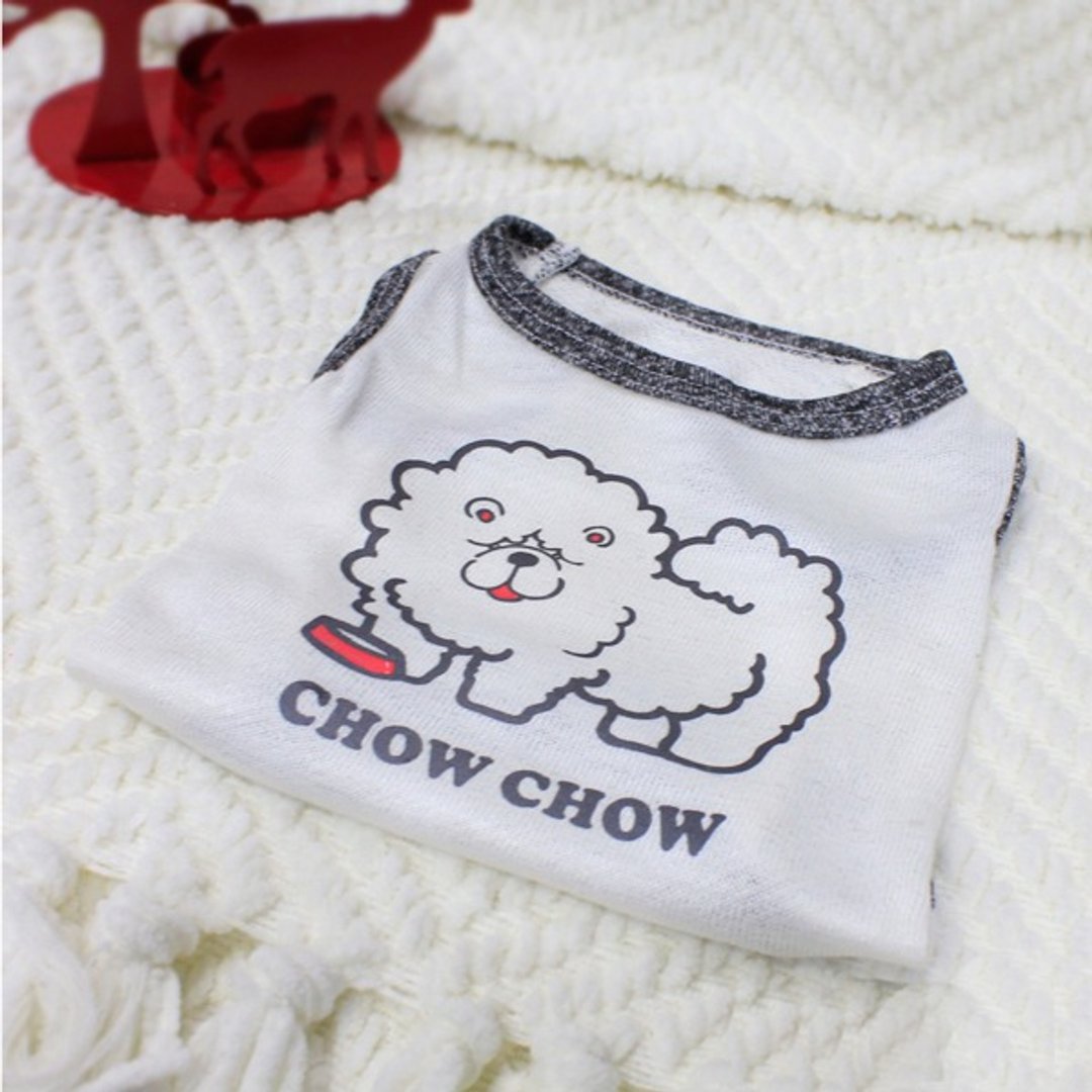 松狮犬 Chow Chow 毛孩反光衣 手工宠物服饰 定制化姓名 大型犬服 - 衣/帽 - 棉 多色