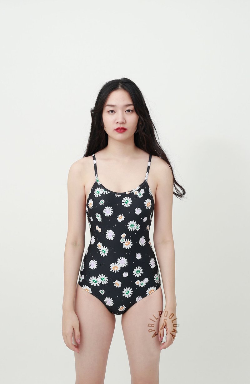 Aprilpoolday Swimwear / DAISIES FIELD / S - 女装泳衣/比基尼 - 其他材质 黑色